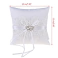 thumbnail image 4 of LICEWO European Bow Cushion Wedding Decor Ring Pillow Romantic Embroidered Flowers for for Wedding Ceremony Wedding Supplies, 4 of 15