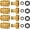 4 SETS, variant on Garden Hose Quick Connect Solid Brass 3/4" GHT External Thread Easy Connect Fittings No-Leak Water Hose Male Quick Connector and Female product adapters (2 SETS)