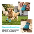 thumbnail image 3 of Deago 4PCS Dog Shoes for Small Dogs, Hot Pavement Summer Puppy Dog Boots & Paw Protectors with Soft Anti-Slip Rubber Sole, Mesh Breathable Dog Booties for Hardfloors, Walking Running, 3 of 9