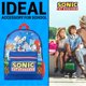 thumbnail image 4 of Mochila escolar para niños de Sonic The Hedgehog, azul oscuro, 4 of 6