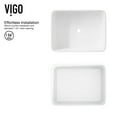 thumbnail image 6 of Vigo Vgt995 Jasmine 18" Rectangular Stone Composite Vessel Bathroom Sink - Black, 6 of 11