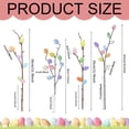 thumbnail image 3 of ERTZAE 6Pc Artificial Easter Stems,14" Easter Egg Decorative Pick For Tree & Wreath,Easter Berry Egg Twigs,Spring Floral Sprays,Vase Home Decor,Pastel Easter Eggs And Berries,Pastel Easter Eggs Decor, 3 of 9