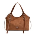 thumbnail image 3 of Bolso Hombro Ante para Mujer Con Correa Ajustable Mano Sólido El (), 3 of 8