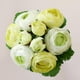 thumbnail image 5 of 6 Camelia de Ramillete Flor Artificial para Decoración Blanco verde, 5 of 8