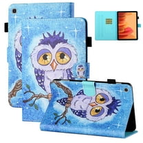 Allytech Galaxy Tab A7 10.4" Case, T500 T505 Case, Smart Cover Auto Sleep Wake Slim Shell Kickstand Shockproof Patterned Case Cover for Samsung Galaxy Tab A7 10.4" 2020 T500, Cute Owl