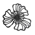 thumbnail image 3 of Decoración de pared de hierro, decoración floral para colgar en la pared, decoración para el hogar y la oficina, adorno de pared de estilo moderno, ar Negro Grande, 3 of 8
