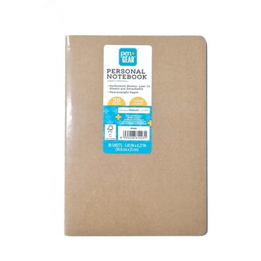 Pen+Gear Personal Notebook, College Ruled, 30 Sheets, Brown