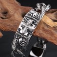 thumbnail image 4 of Qarigey Joyería masculina Vintage, cadena de eslabones curvos de 17MM, de acero de titanio para hombres, brazalete de estilo Retro genial, Ropa, zapatos y accesorios Miscelánea Qarigey AP014769-01, 4 of 6