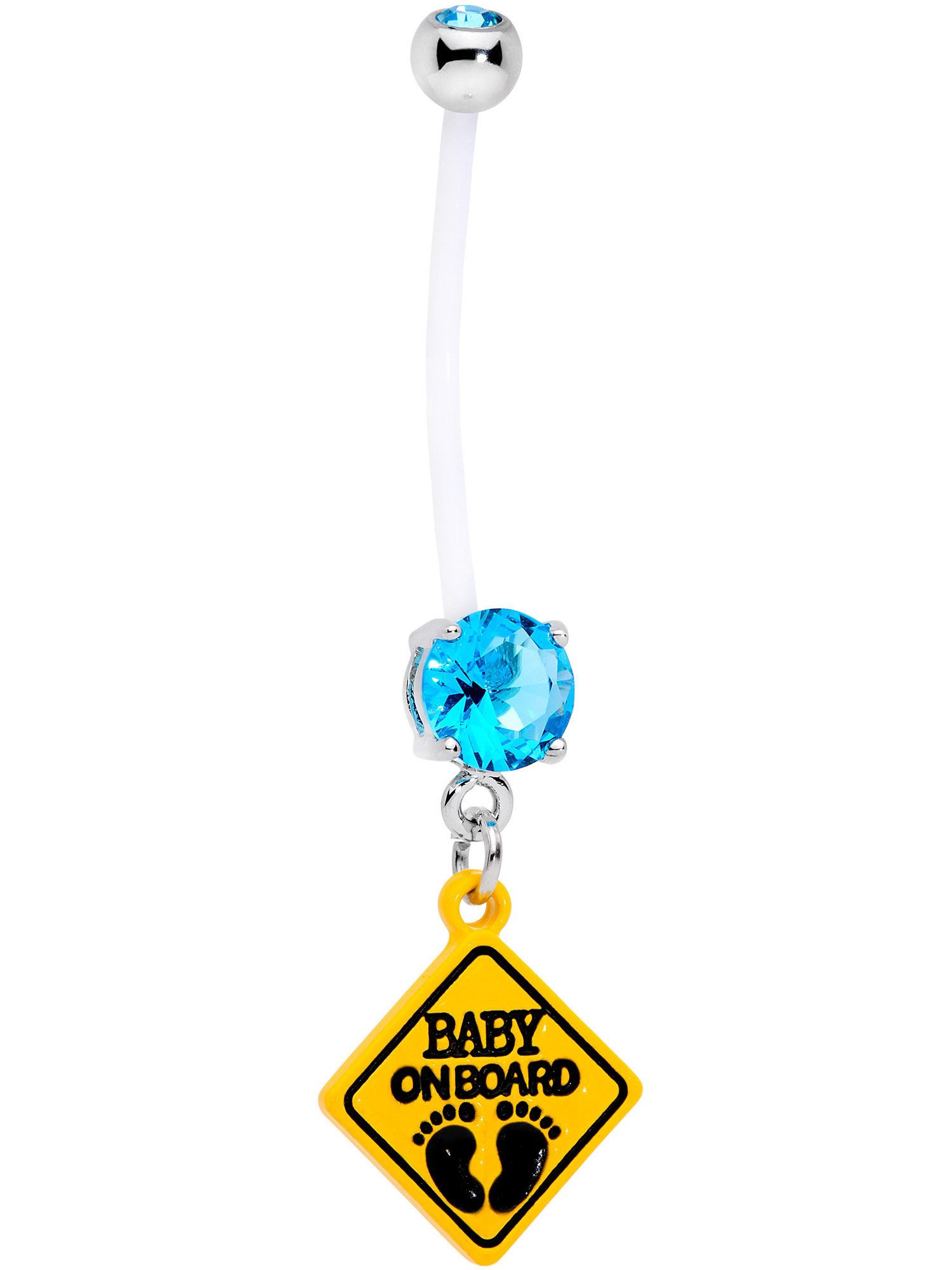 Body Candy Body Candy Flexible Maternity Navel Ring Piercing Bioflex