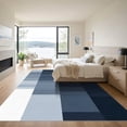 thumbnail image 3 of ODIKA 2'x3' Machine Washable Non-Slip Area Rug, Geometric Navy High Traffic Rug with Pad, Blue, 1051772, 3 of 8
