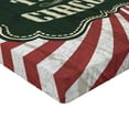 thumbnail image 2 of Ambesonne Antique Fitted Sheet, Advertisement Theme, Twin XL Size, Emerald Cream Ruby, 2 of 3