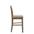 thumbnail image 4 of Fabric Upholstered Wooden Counter Height Chair,Set of 2,Brown and Gray, 4 of 4