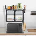 thumbnail image 3 of Kitchen Storage Rack, Vertical Microwave Oven Rack, Kitchen Storage Shelf for Storing all Kinds of Kitchen Utensils, Cutlery, Rice Cookers, Microwave Ovens, 3 of 10