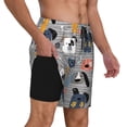 thumbnail image 2 of Fotbe Dog Traje de Baño para Hombre – Shorts de Natación de Secado Rápido con Forro y Bolsillos-Small, 2 of 6