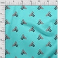 thumbnail image 2 of oneOone Tissu Polyester Lycra à Blocs d'Oiseaux, Imprimés au Mètre, 56 Pouces de Large, 2 of 4