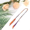 thumbnail image 4 of Unique Bargains 1 Pc Scarf Design Handbag Strap Dark Purple Orange Metal Fabric, 4 of 5