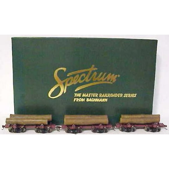 Micro-Mark Bachmann Spectrum Voiture Squelette avec Bûches (Boîte de 3 Voitures), Échelle 30