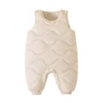 thumbnail image 4 of lnmuld Kids One-piece Solid Color Insulated Winter Jumpsuit for Boys with Detachable Straps All Weather Outdoor Play and Daily Activities Comfortable Romper Size:6-9 Months, 4 of 4