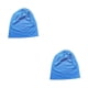 thumbnail image 4 of Sonducket Beanie Caps Exquisito estilo simple Adorno para la cabeza Sombreros elásticos Accesorio de ropa para decoración Amarillo fluorescente Lago azul 2piezas Sonducket CBP300778, 4 of 5