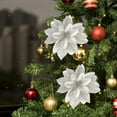 thumbnail image 4 of Fabric Christmas Flower Decoration For Tree Wedding Party And Banquet Hall Holiday Styling, 4 of 6