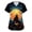 Multicolor #015, variant on Halloween Scrub Tops for Women Plus Size Funny Short Sleeve Spooky Spider Cobweb Printed Scrubs Horror V Neck Scrub Shirts Nursing Uniform Medical Nurse Workwear with Pockets, L