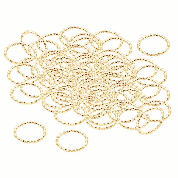 100 piezas de anillos flexibles para trenzas de cabello, pinzas para rastas, joyería para el cabello Tipo7 100 piezas