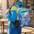 thumbnail image 3 of Jeiento Axolotl 13.5 Inch Toddler School Backpack for 2-5 Year Old, Lightweight Preschool Bag for Girls & Boys, 5 Pocket Bookbag with Adjustable Straps, Blue, 3 of 7