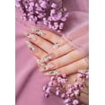 thumbnail image 3 of Adhesivos para uñas Haiidoak con estampado floral en 5D, 4 hojas, 3 of 6