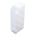 thumbnail image 3 of Portalápices oblicuo creativo, transparente, con múltiples rejillas, para guardar brochas de maquillaje, caja de papelería, caja de almacenamiento multifuncional para escritorio, 3 of 4