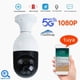 thumbnail image 1 of Cámara de seguridad con bombilla E27, 1080P, inalámbrica, 360 grados, con wifi 5G, detección de movimiento inteligente y video en blanco., 1 of 9