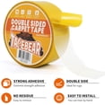 thumbnail image 3 of TAPEBEAR Heavy-Duty Double Side Carpet Tape, 2-Inch x 20 Yards Carpet Tape for Rug, Wood, Floor, Residue-Free Rug Tape, Multipurpose Gripper Non Slip Tape, 50mm*16m, 3 of 8