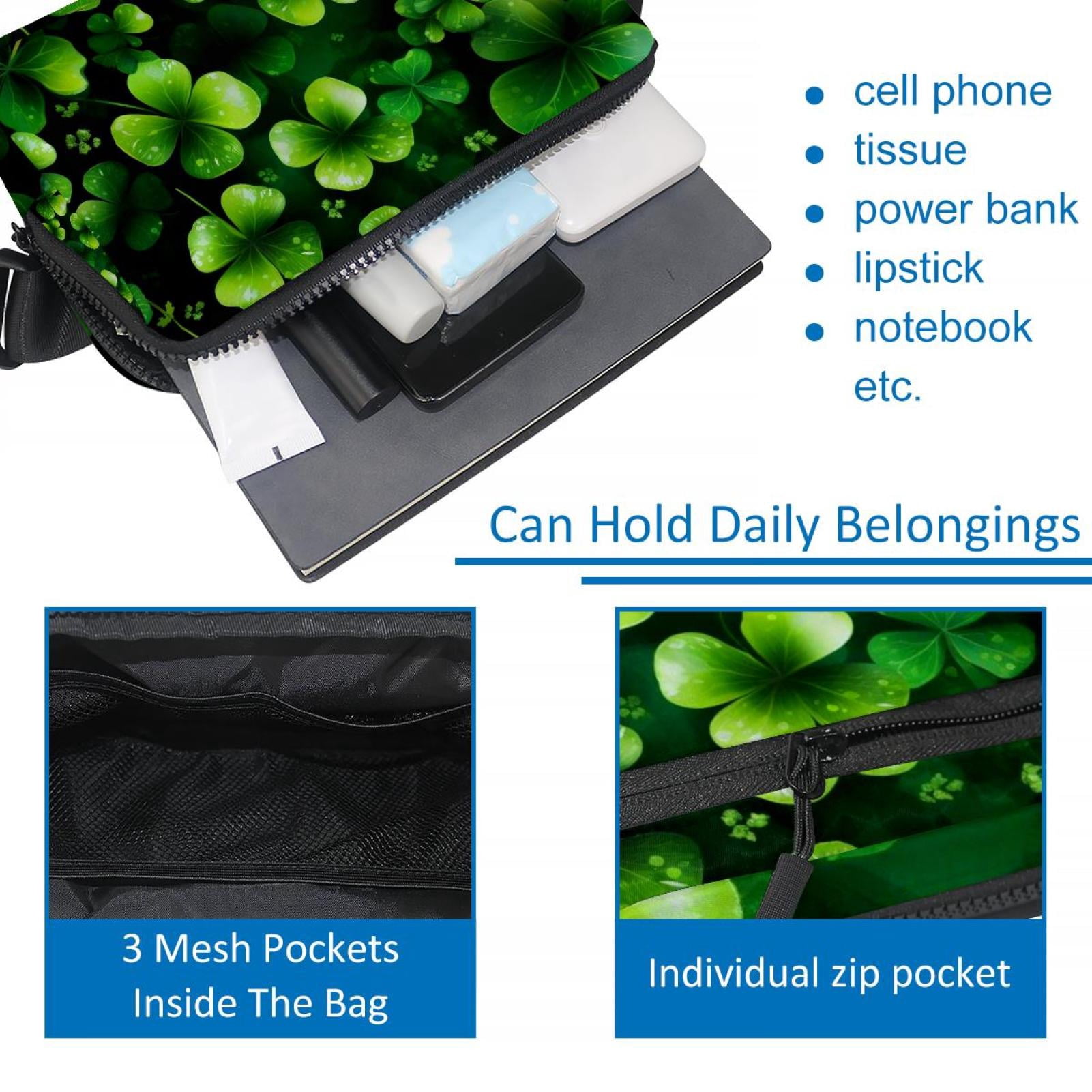 St. Patrick's Day Lightweight Adjustable Belt Bag with Extension Strap - Unisex Running Waist Bag