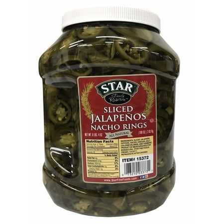 Star Fine Foods Sliced Jalapenos Nacho Rings All Natural 6 LB 4 (Best Canned Jalapeno Recipe)