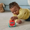 thumbnail image 4 of Fisher-Price Chime & Ride Fire Truck Push-Along Toy Vehicle for Infants with Fine Motor Activities, 4 of 6