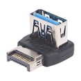 thumbnail image 2 of Right Angle Type E USB3.2 90 Degree Adapter for Computer Motherboard, 10Gbps Lossless Signal Transmission with ABS Material, 2 of 7