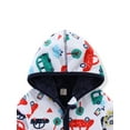 thumbnail image 5 of WIBACKER Toddler Polar Fleece Jacket Hooded Baby Boys Autumn Winter Long Sleeve Thick Warm Outerwear - Car, 5 of 7