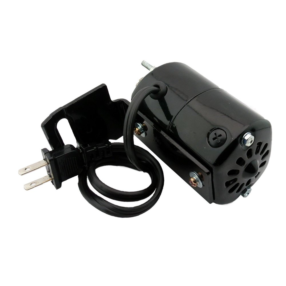 Alphasew Domestic L-Bracket Sewing Machine Motor, 110 Volt, 90W