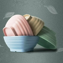 FESTFENDS 3Pcs Pink Round PP Bowls for Kids Small Bowls Anti Stain Resistant