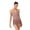 Dusty Pink, variant on Women Tassel Leotard Halter Sleeveless Backless Fringe Latin Dance Dress Short Jumpsuit Burgundy L