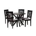thumbnail image 2 of Baxton Studio Karel Modern Grey Fabric and Espresso Brown Finished Wood 5-Piece Dining Set, 2 of 7