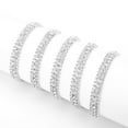 thumbnail image 4 of 3 Rows DIY AB Color Sewing Crystal Rhinestone Chain Decoration Clothes Accessories #4(sliver), 4 of 10