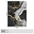 thumbnail image 4 of ZHZY Marble Gold Black Flannel Blanket for All Seasons 100×130cm 130×150cm 150×200cm 50x60in, 4 of 6