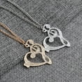 thumbnail image 7 of Jiaroswwei Women's Stylish Simple Hollow Musical Note Heart Pendant Chain Necklace Gift, 7 of 7