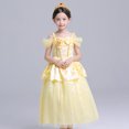 thumbnail image 3 of Robe de Princesse Belle pour Filles, Robe en Tulle, Déguisement, Robe de Fête de Noël et d'Anniversaire, 3 of 6