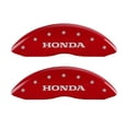 thumbnail image 2 of MGP 4 Caliper Covers Engraved Front & Rear Honda Red finish silver ch, 2 of 6