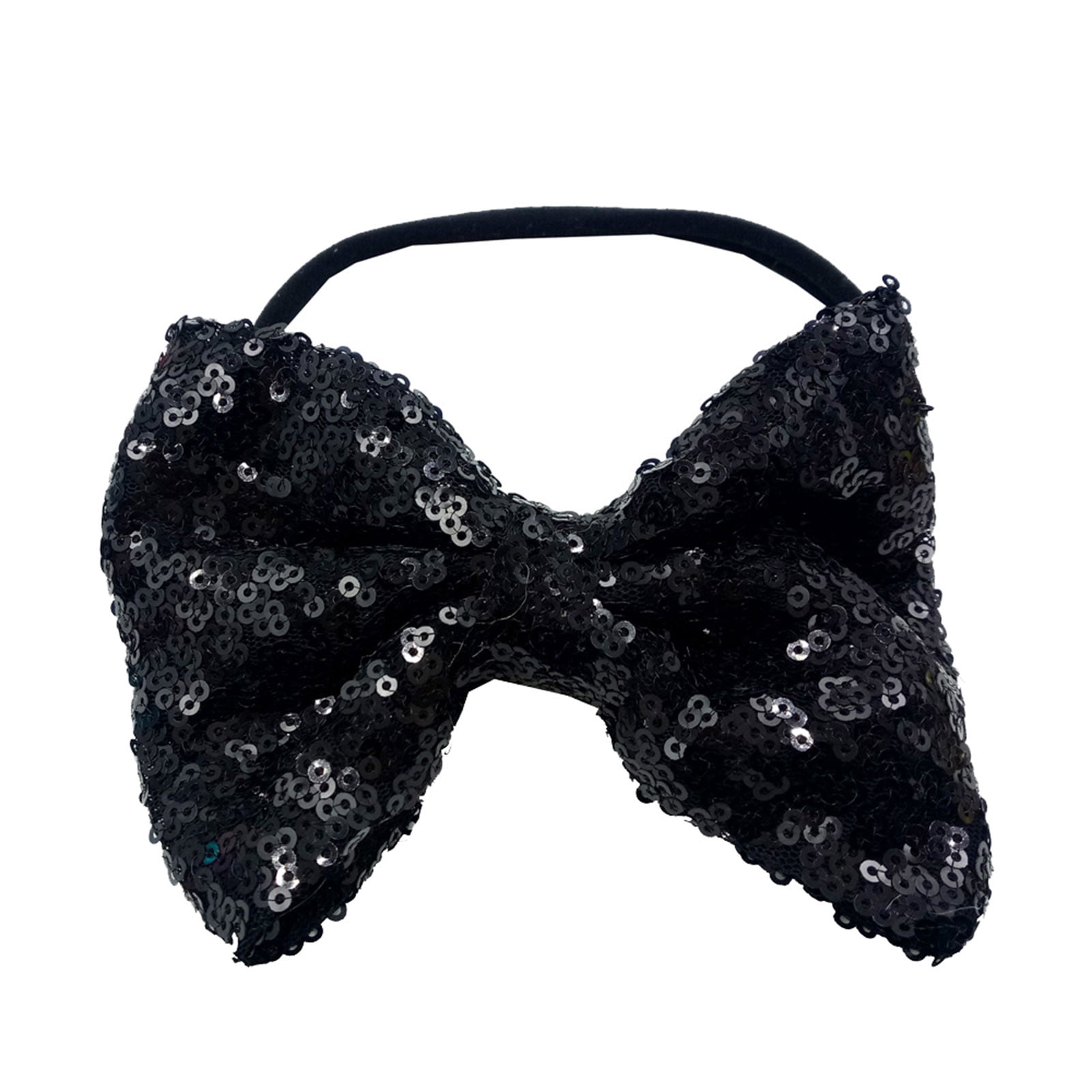 Disney Sequin Bow Headband Silver and black Minnie Ear Headband Black and Brown Sequin | Mercari main image 2