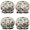 Cartoon Construction Vehicles-2, variant on Shower Caps,Cartoon Construction Vehicles Cones Gray Pattern Waterproof Shower Cap for Women 4 Pieces,Double Reusable Hair Cover for Shower PEVA Elastic Stretch Hem