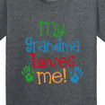 thumbnail image 4 of Inktastic My Grandma Loves Me Youth T-Shirt, 4 of 5