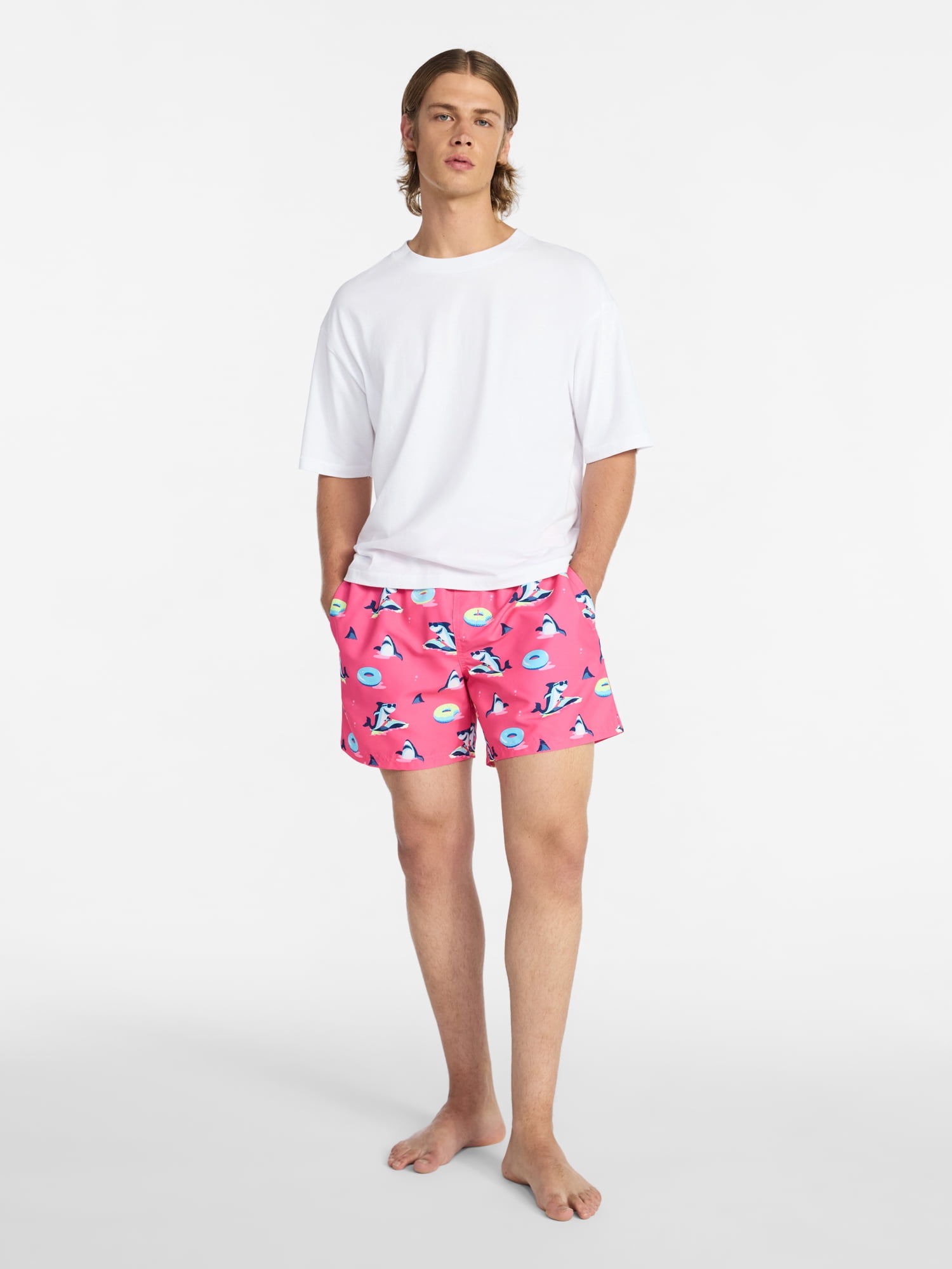 No Boundaries Swim Trunks, 5" Inseam, Men's S-5XL