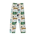 thumbnail image 5 of Goofa Back To School A Printed Soft Pajama Pants for Men, Wide Leg Comfy Casual Lounge Yoga Pants-Large, 5 of 9